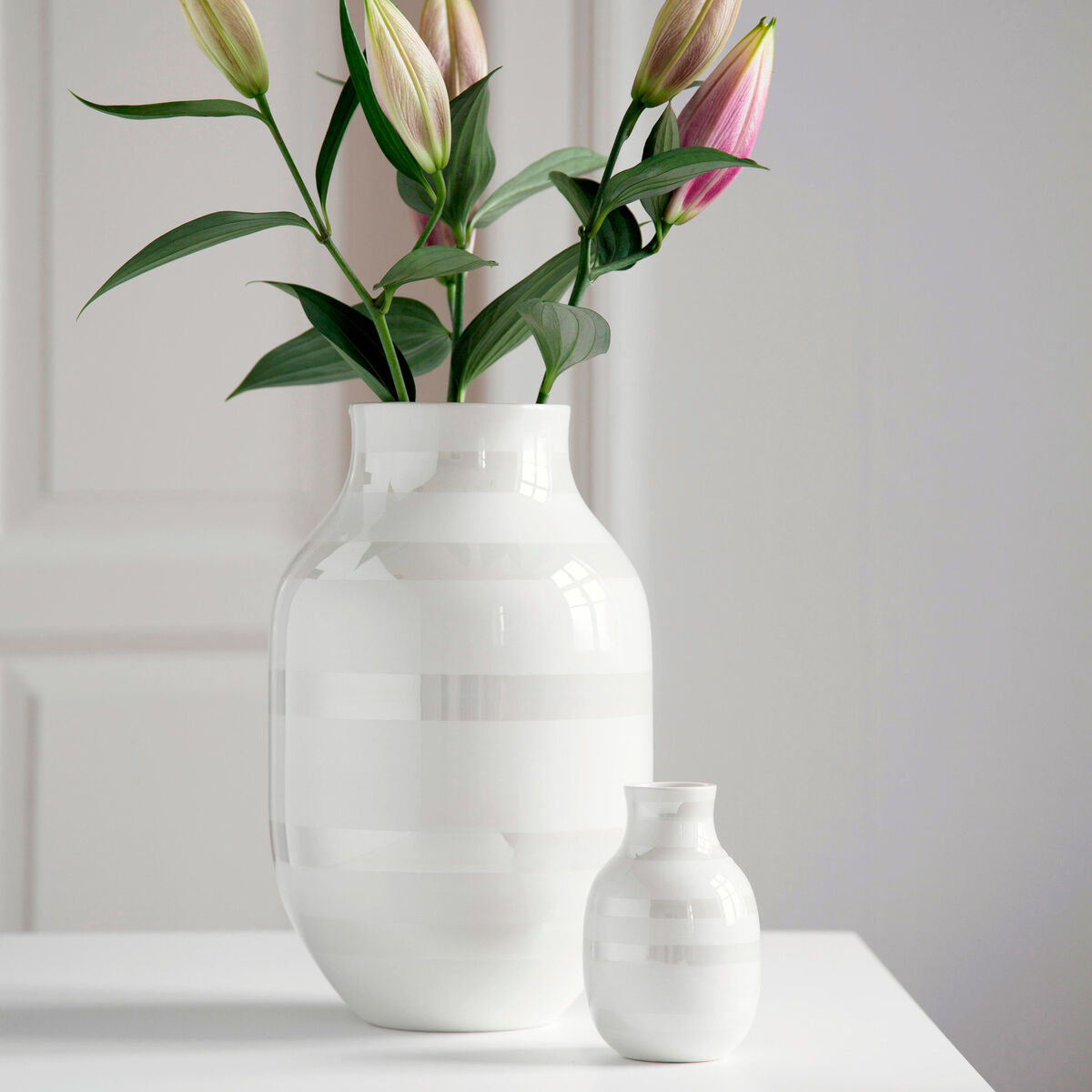 Omaggio Vase 305 mm Perlemor
