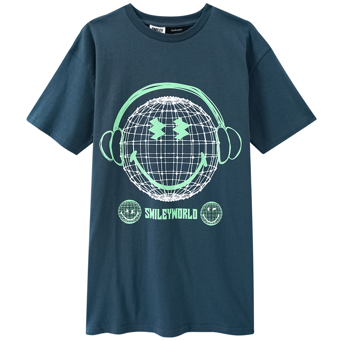 Beatwear SmileyWorld T-Shirt mit Print dunkelpetrol