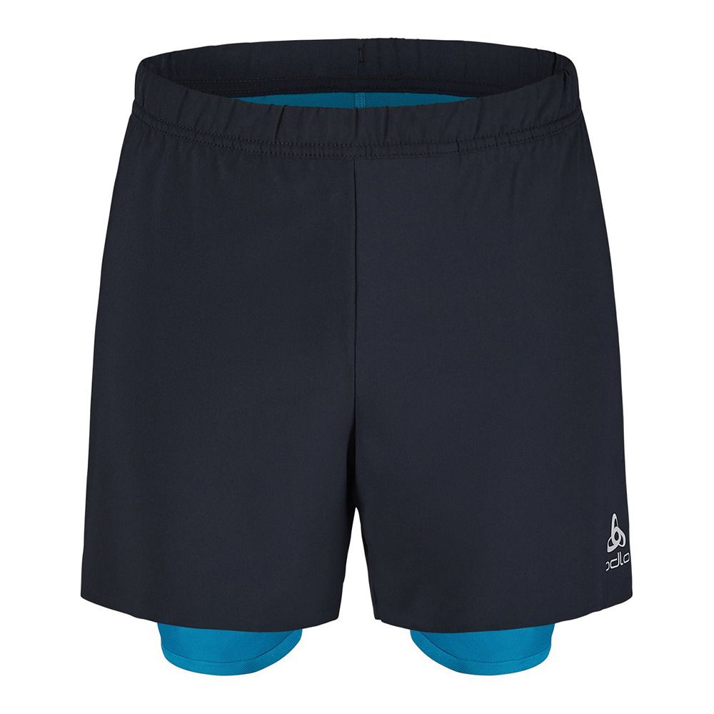 Odlo ZEROWEIGHT 5 INCH 2IN1 - Short Homme black/saxony blue