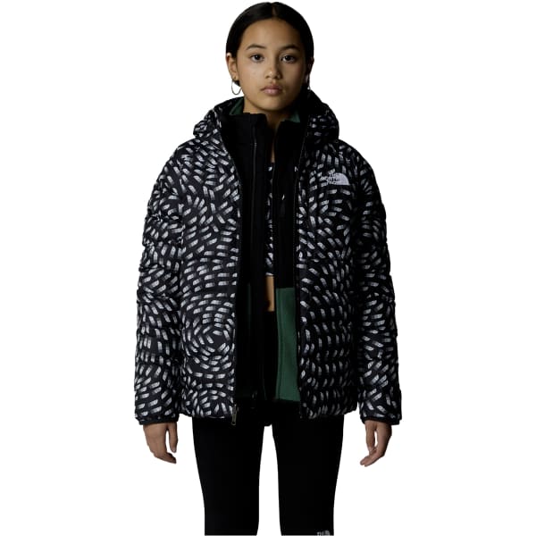 Doudoune THE NORTH FACE G REVERSIBLE PERRITO HOODED JACKET TNF BLACK VECTOR FIELD PRINT