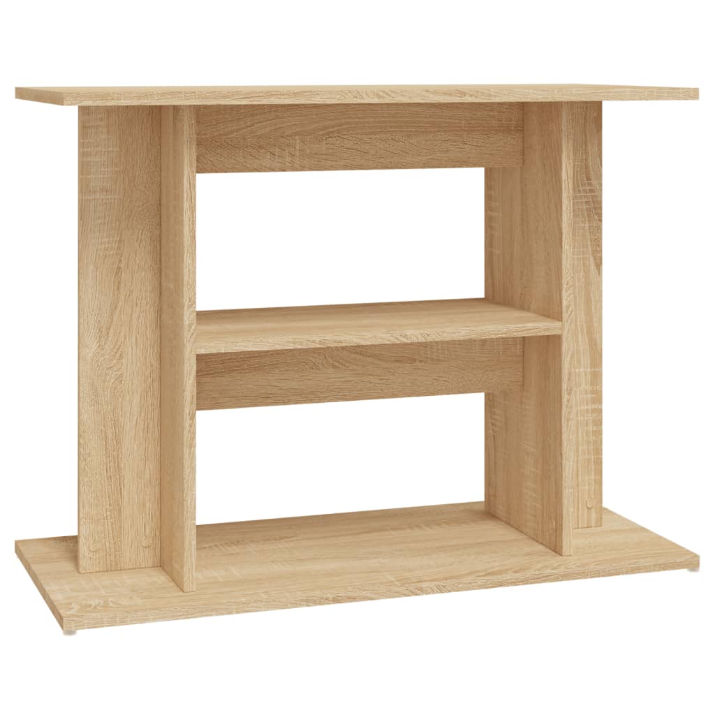 Suporte para aquário vidaXL em madeira engenheirada Sonoma Oak, 80x35x60 cm