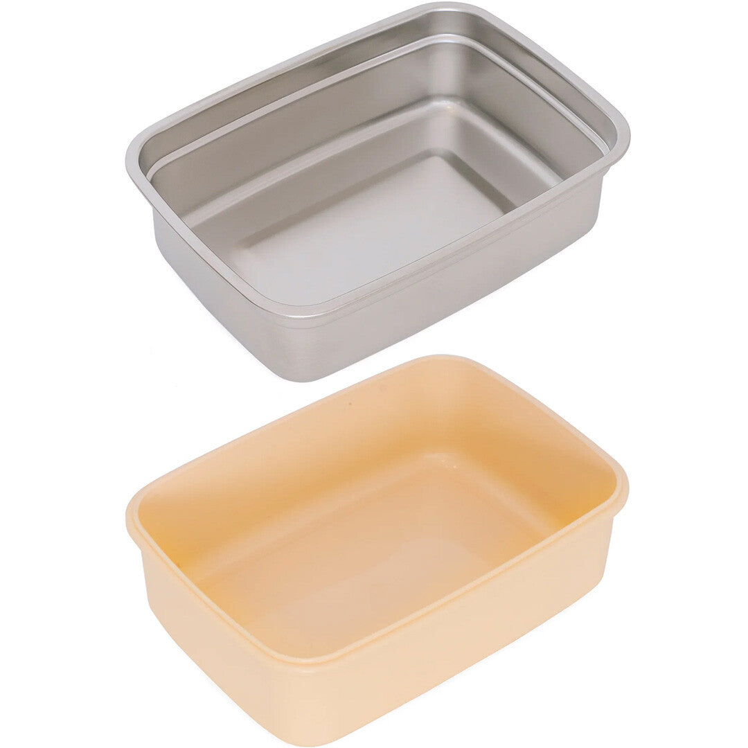 Petit monkey rvs broodtrommel bento - vos