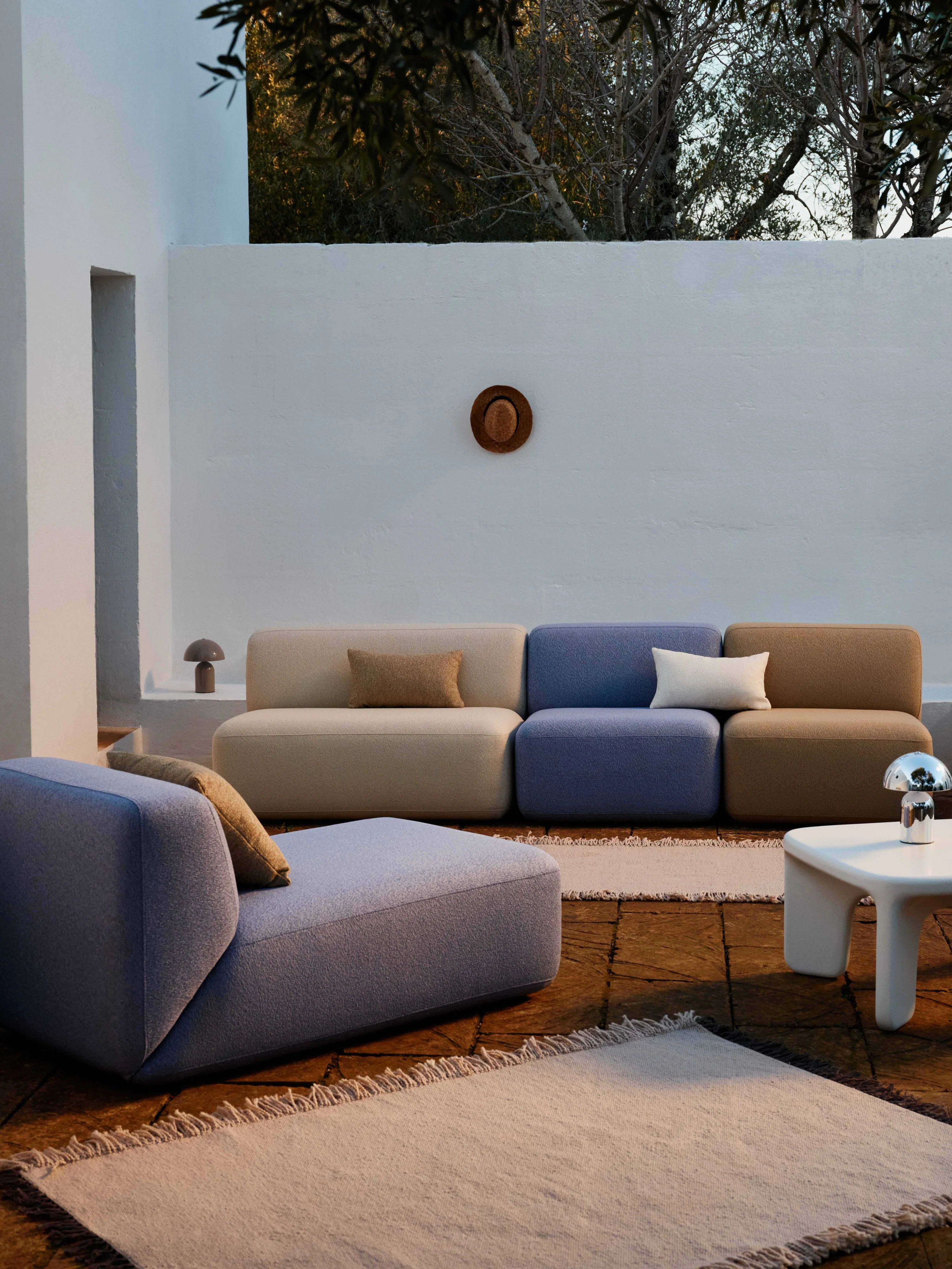 Handgeweven in- & outdoor vloerkleed Marcus