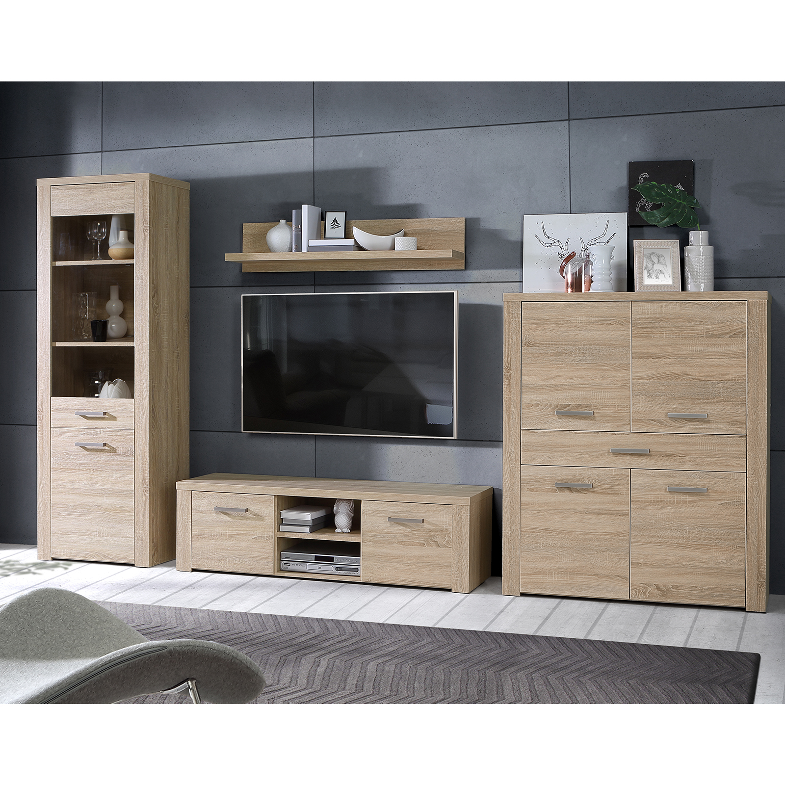 Highboard - Sonoma Eiche - 116 cm breit