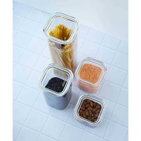 Boite carrée en verre 800ml Pebbly