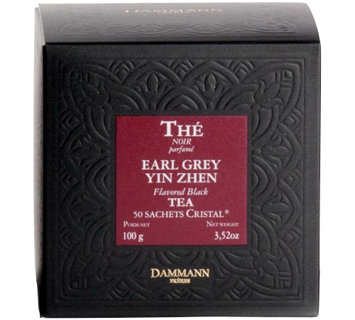 50 sachets Cristal Thé noir Earl Grey Yin Zhen - DAMMANN FRÈRES