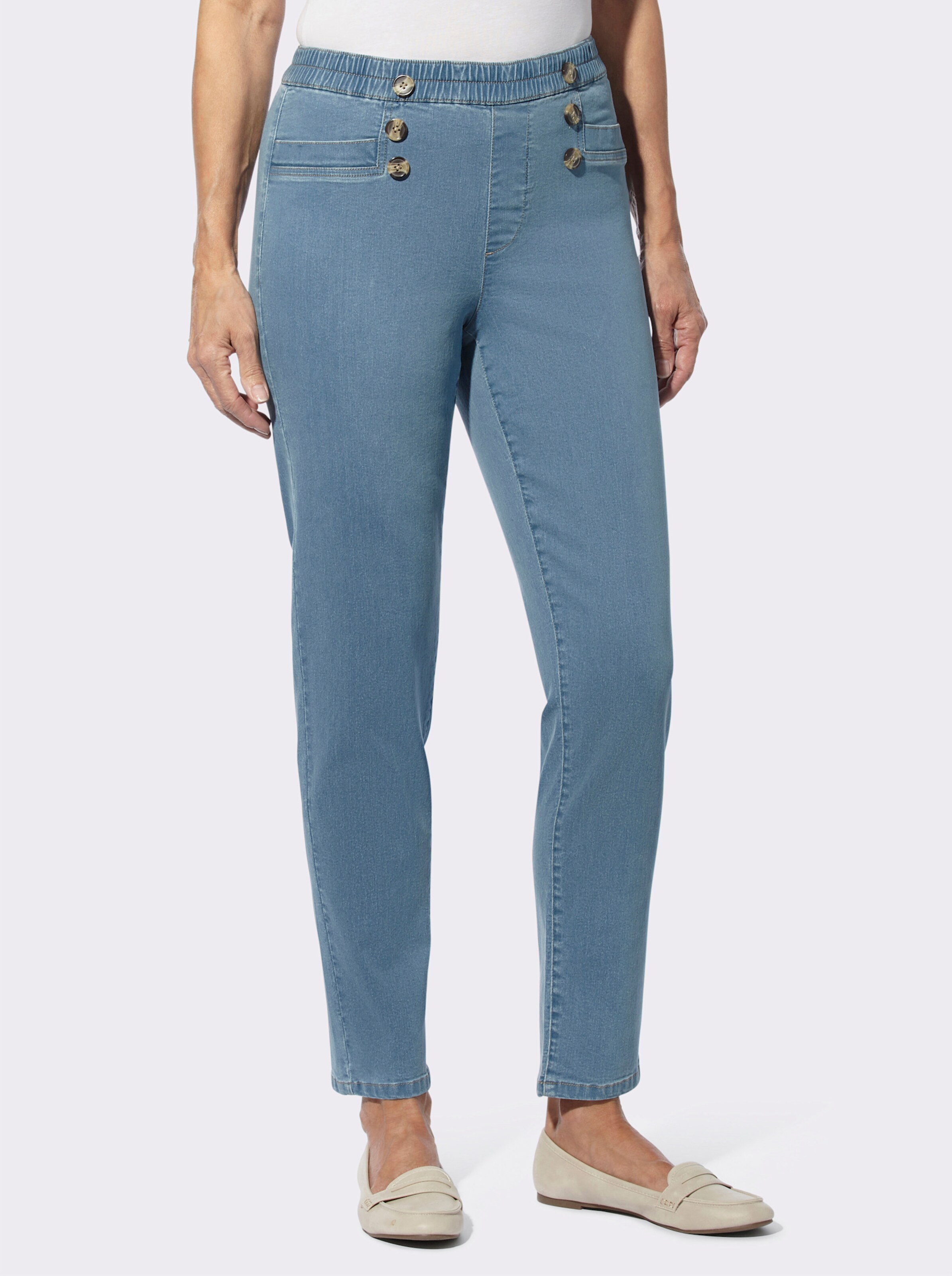 Schlupfjeans in komfortabler Stretch-Qualität