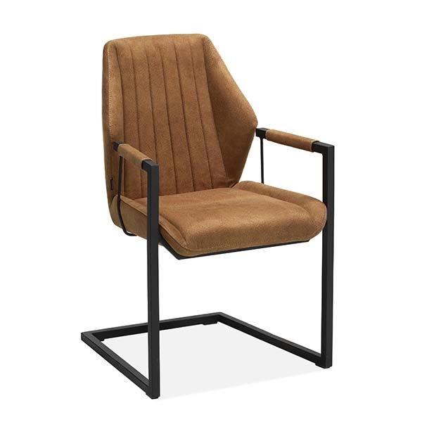 Eetkamerstoel Vernique - set van 2 Eetkamerstoel set/2 Cognac