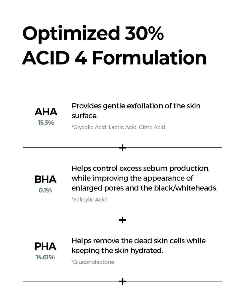 Isntree - Hyperzuur 4 AHA BHA PHA LHA 30 serum