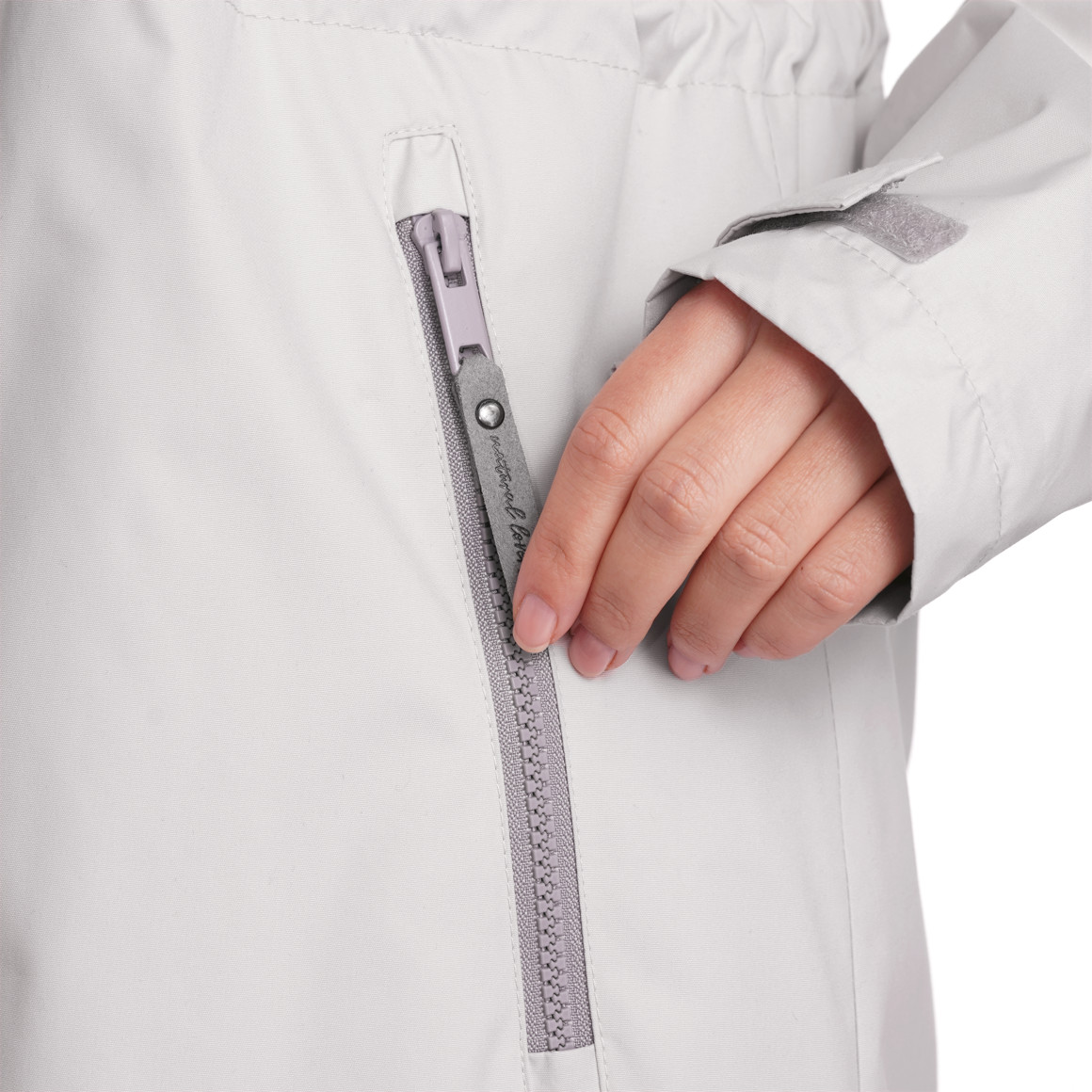 Gina Damen Parka in Unifarben beige