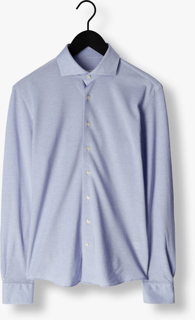 PROFUOMO lichtblauwe profuomo klassiek overhemd knitted shirt