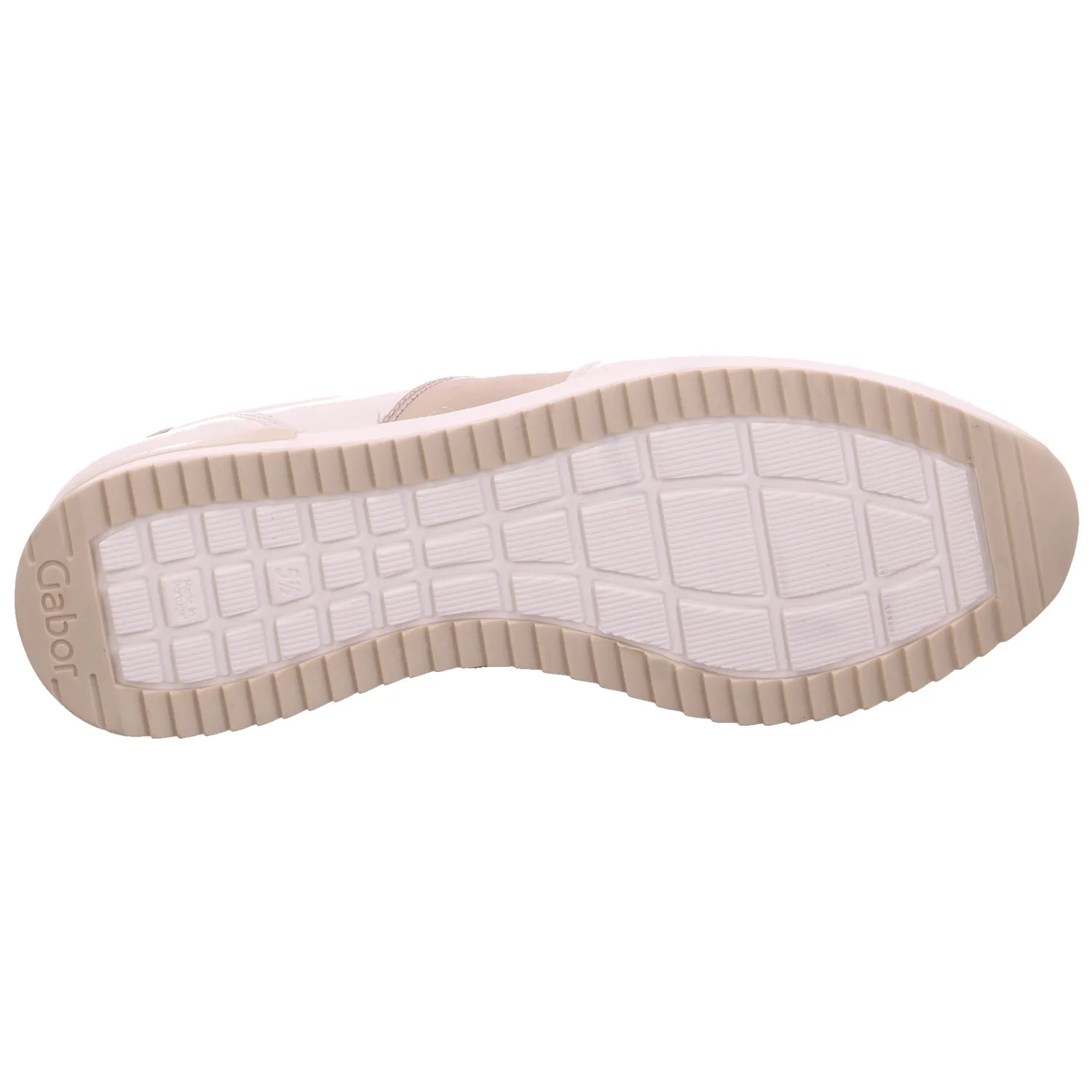 GABOR Sneaker Offwhite Leder  mit Wechselfussbett