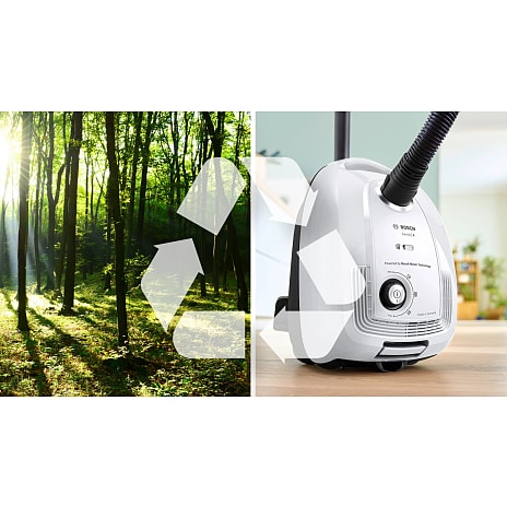 Bosch støvsuger med pose BGL38WH2 - hvid