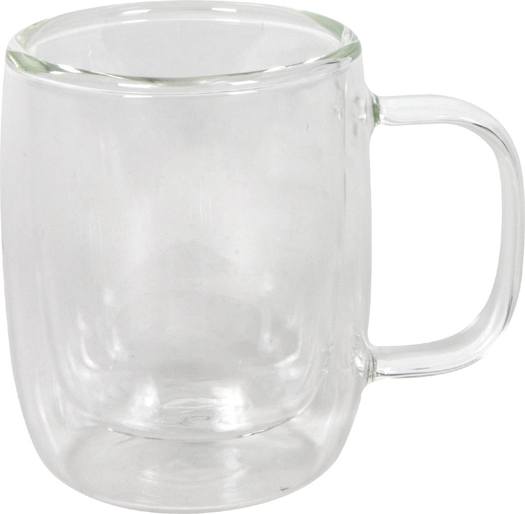 Dubbelwandig glas met oor Isa 420 ml 2 stuks