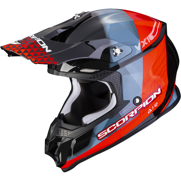 Scorpion - Casque VX-16 Evo Air Gem Noir / Rouge / Argent
