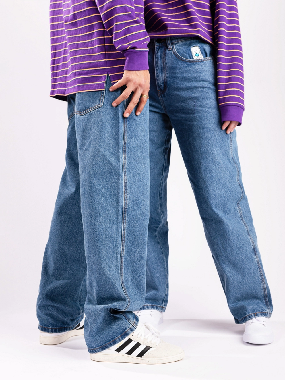 Blue Tomato Denim Baggy Jeans mid blue