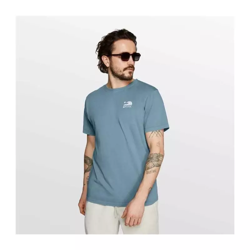 Tee shirt MYSTIC Moonwash Tee Grey Blue
