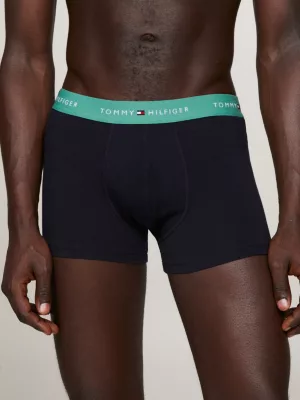Conjunto com 3 Cuecas Boxer com Cós Elástico e Logo Essencial