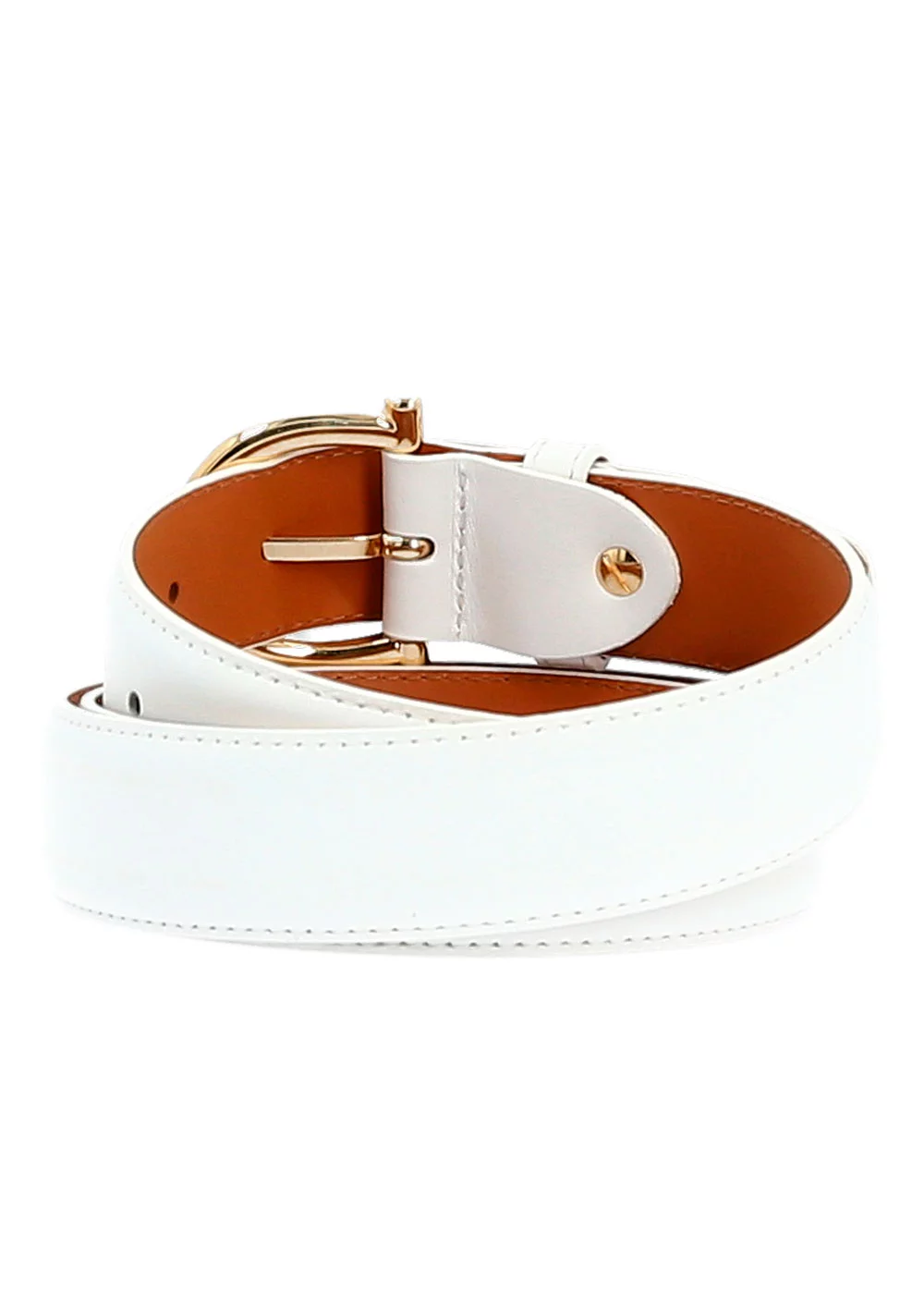 CEINTURE OLGA CUIR BLANC