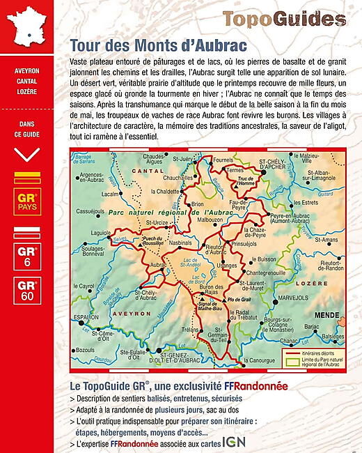 FFRP - 616 TOUR DES MONTS AUBRAC FFRP