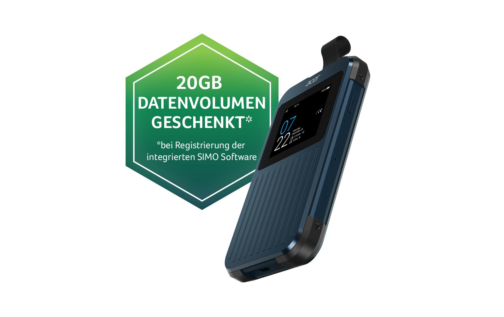 5G Hotspot Connect Enduro M3 inkl. 20 GB Datenpaket<br>M3 Enduro Hotspot