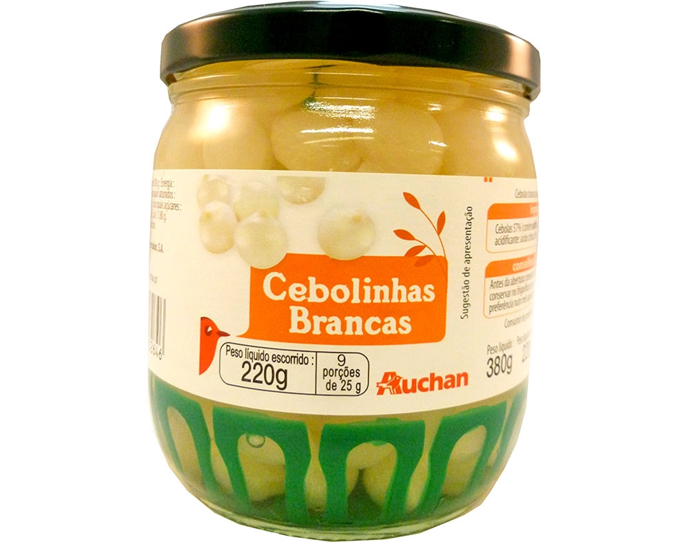 CEBOLINHAS BRANCAS AUCHAN 380(220)G