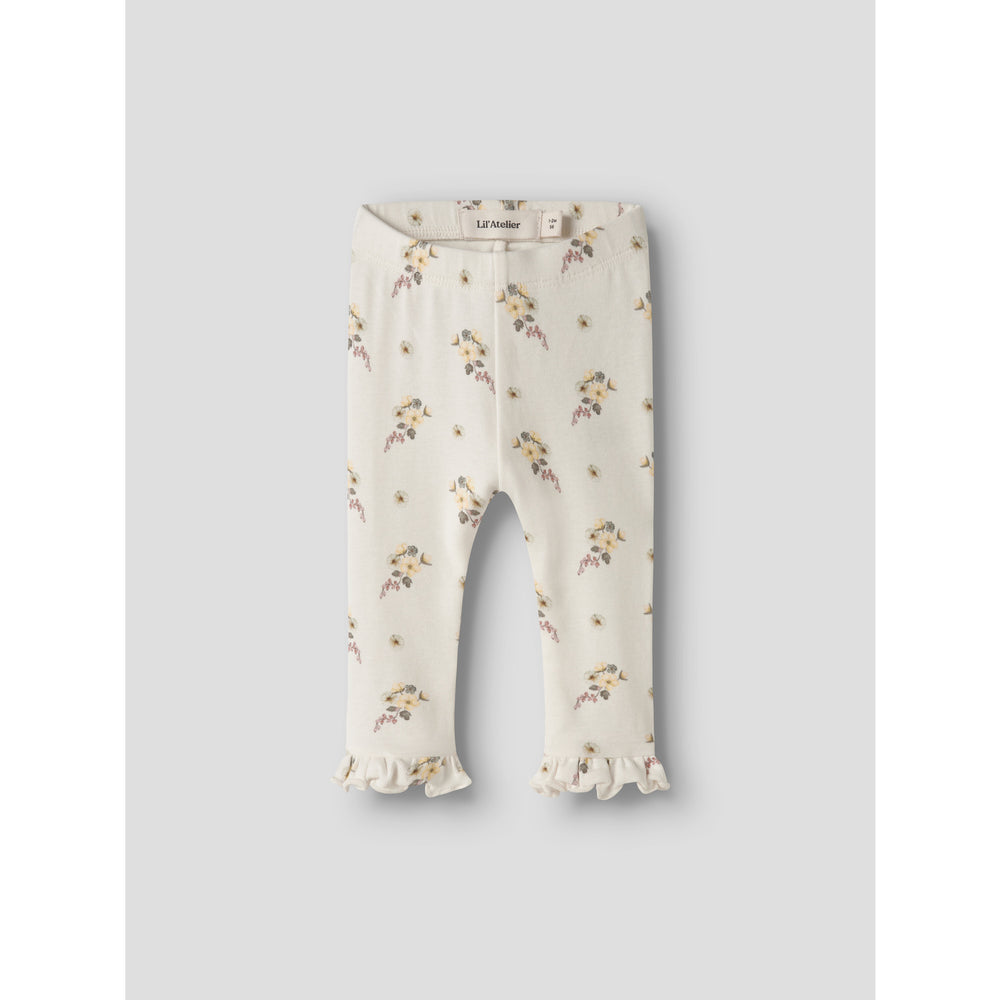 Køb Lil'Atelier Coconut Milk Flower Nbfgayo Ska Slim Leggings Lil