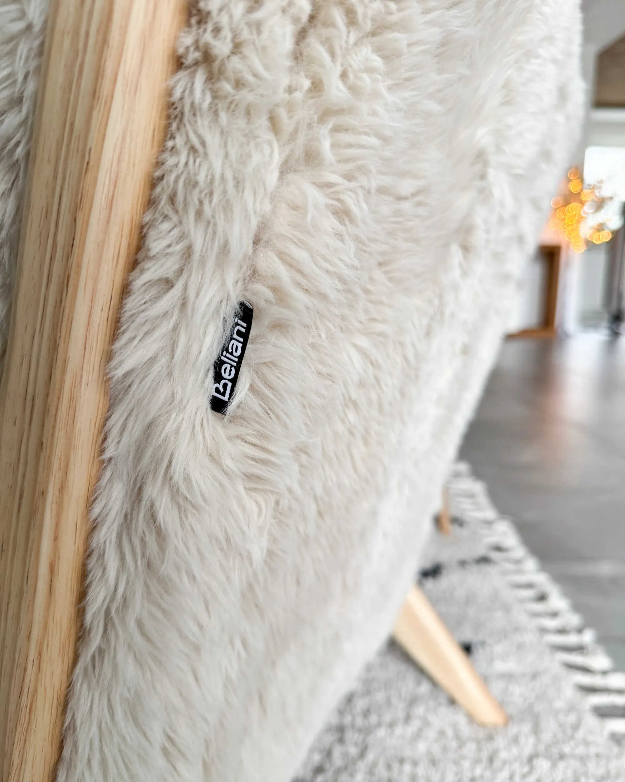 Fauteuil SKOVDE Nepbont Lichtbeige