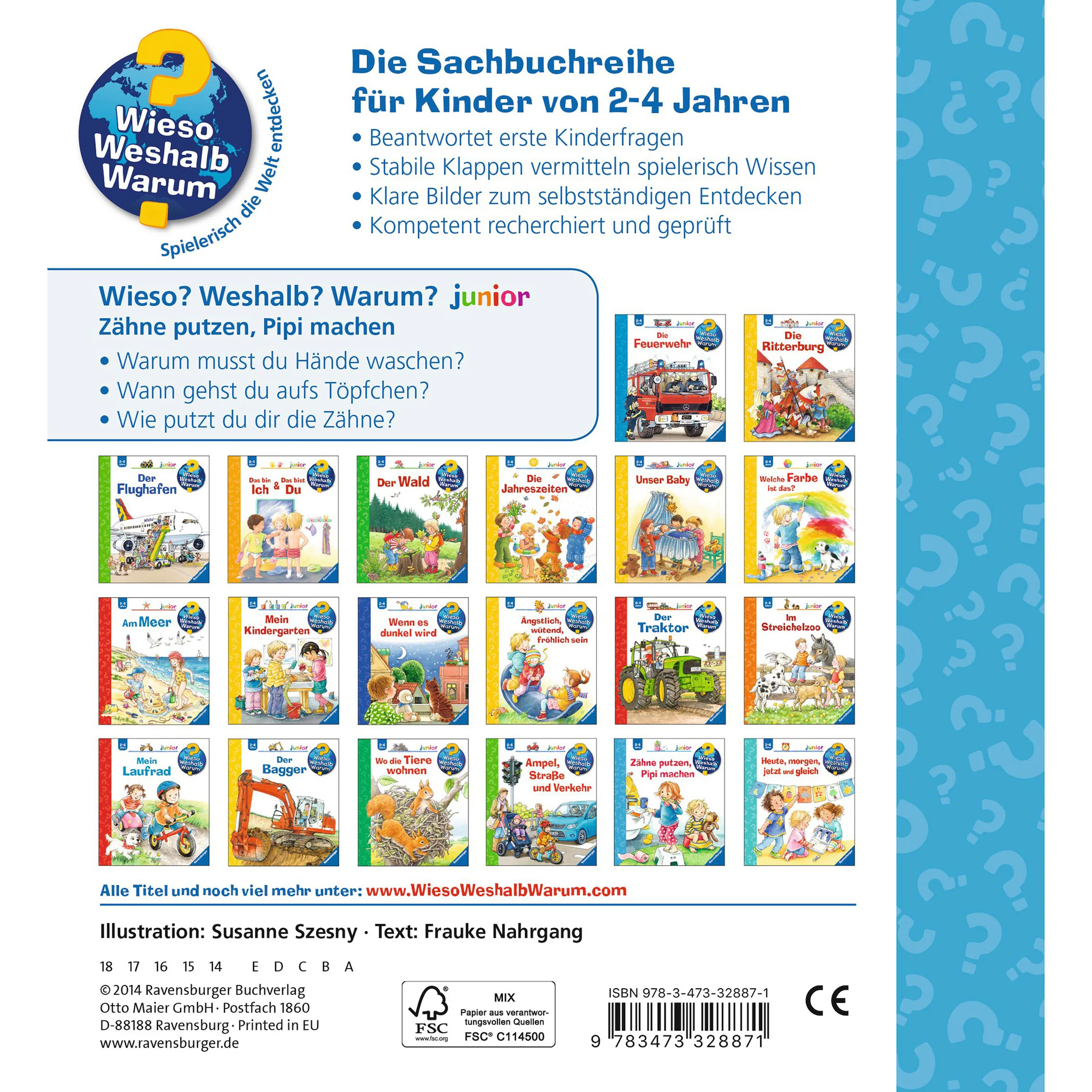 Ravensburger - WIESOWESHALBWARUM Sachbuch Zähne putzen, Pipi machen