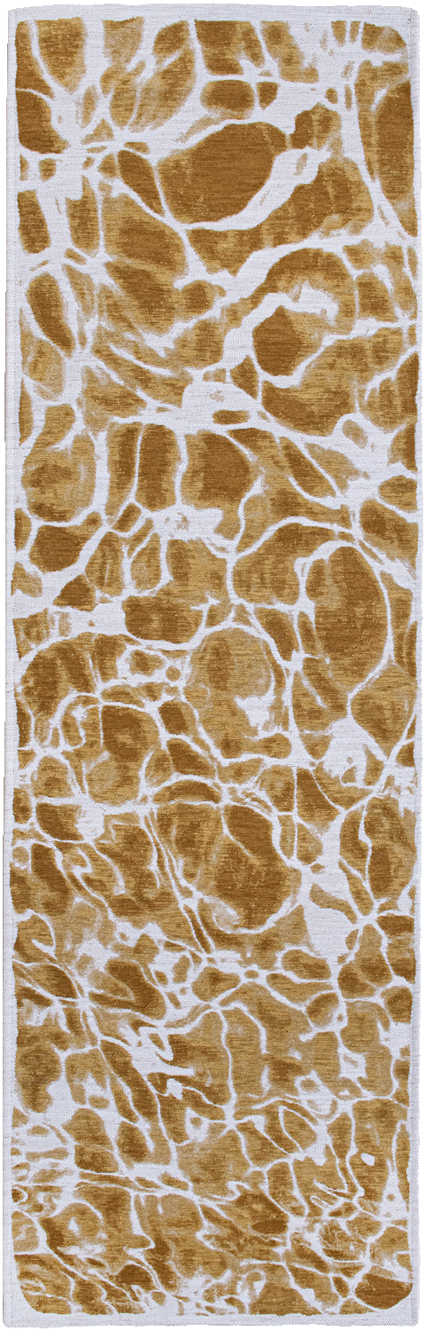 Ecorugs vloerkleed Swim goud 80x250 cm