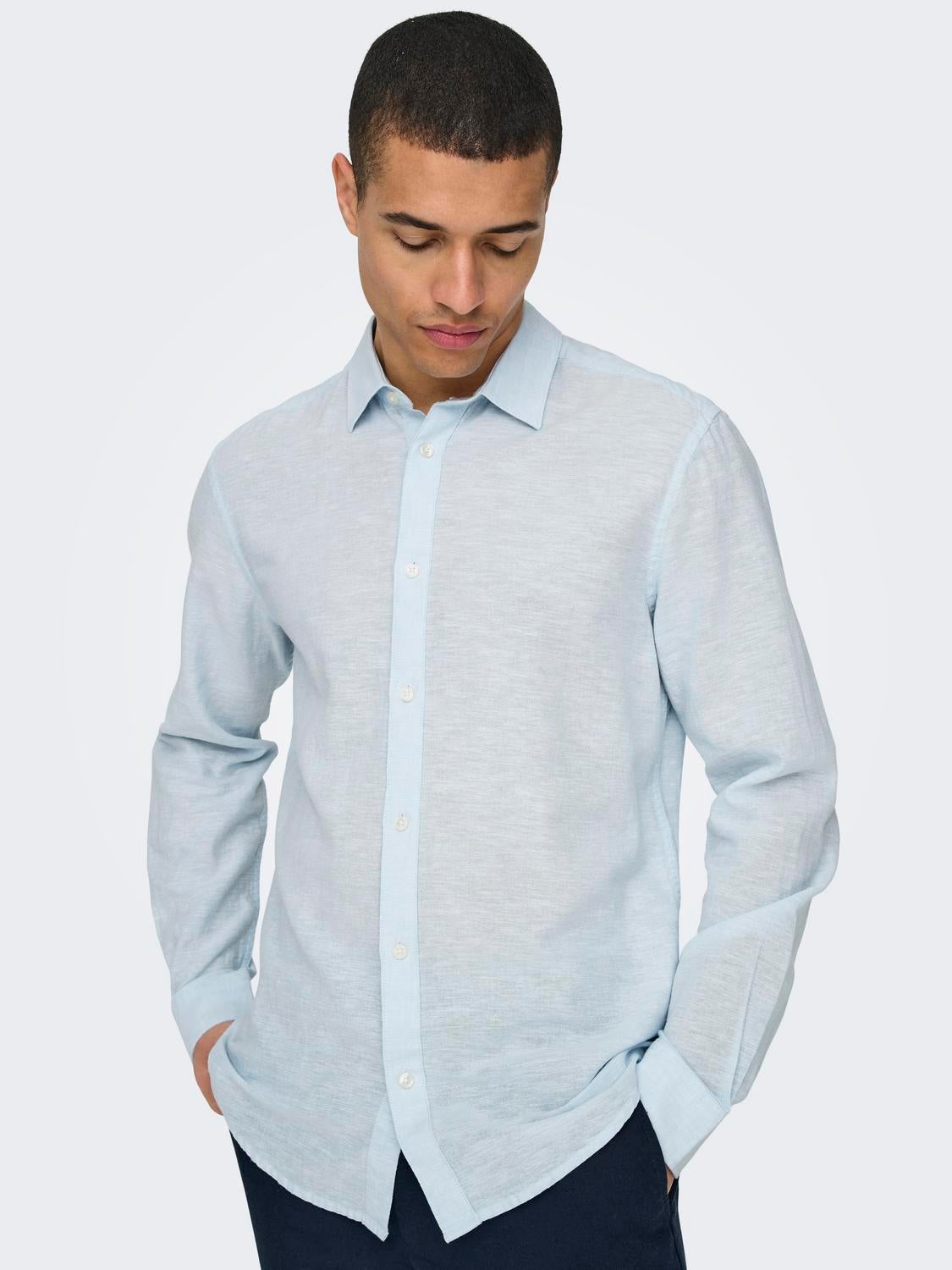 ONSCAIDEN Hemd Cashmere Blue