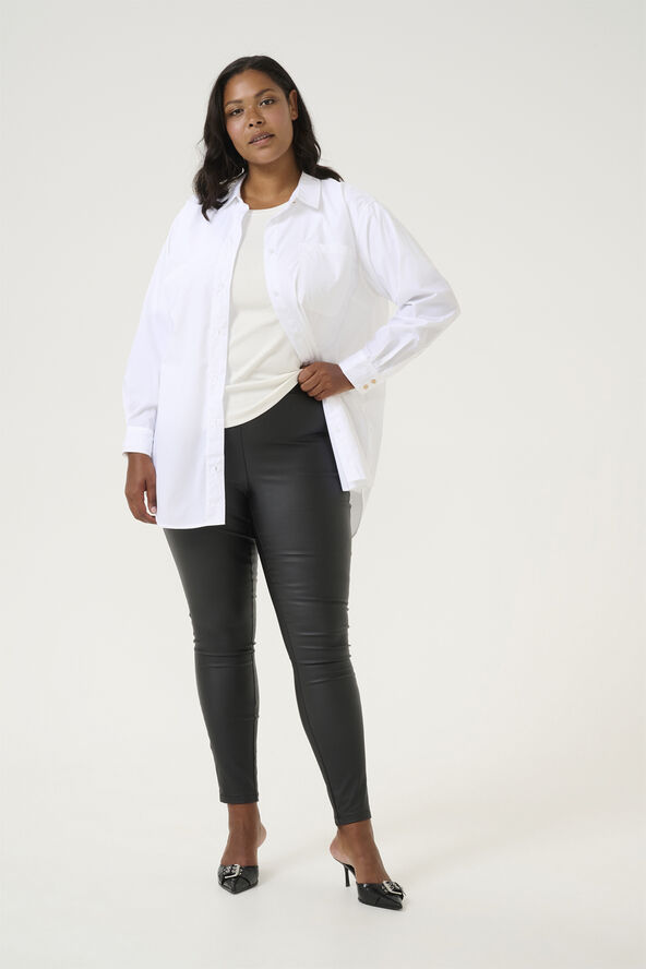 Kaffe Curve KCadina Long Coated Jeggings Black deep