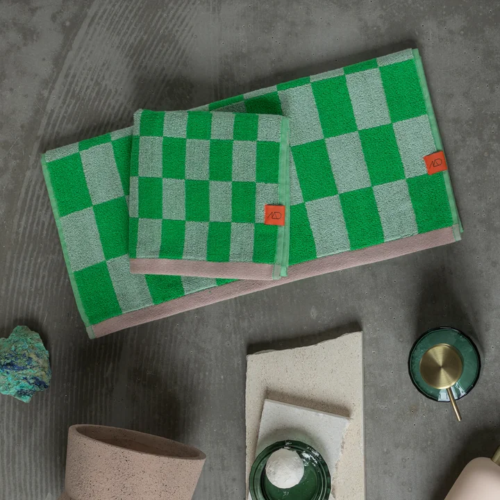 Mette Ditmer - Retro Badetuch, 70 cm x 133 cm, classic green