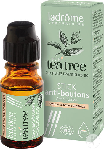 Ladrôme Stick Anti-Boutons Tea Tree Bio Peaux À Tendance Acnéique 10ml