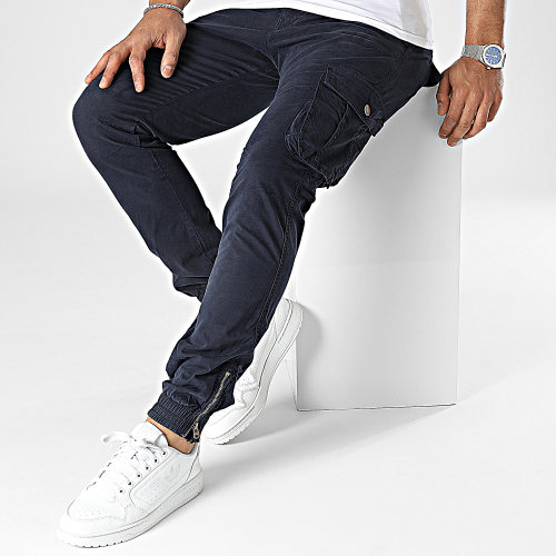 Pantalon Cargo Bleu Marine