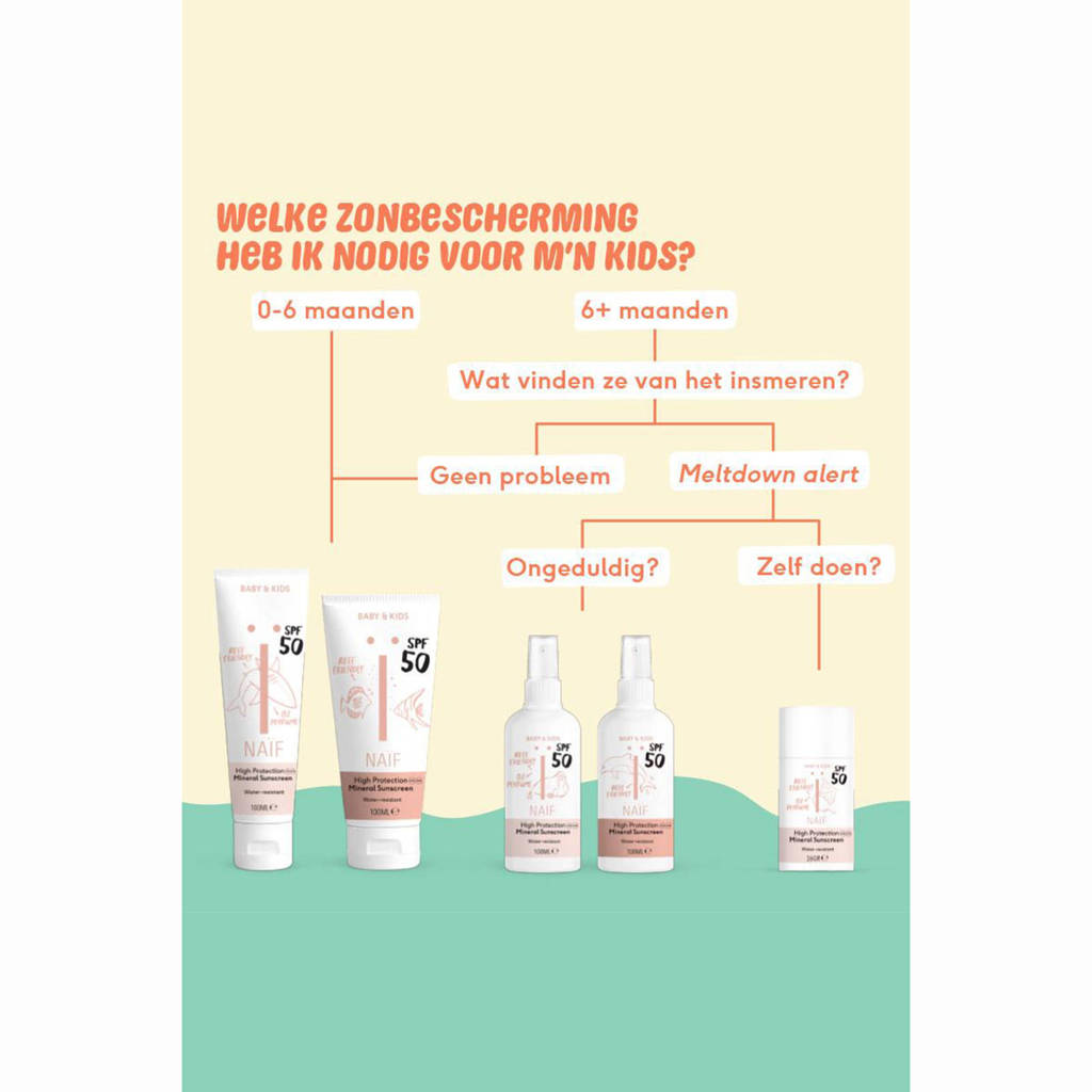 baby & kids minerale zonnebrandcrème SPF 50 - 100 ml