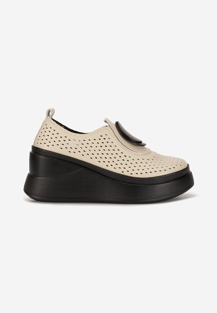 Chaussures casual à plateforme beige Aleksa