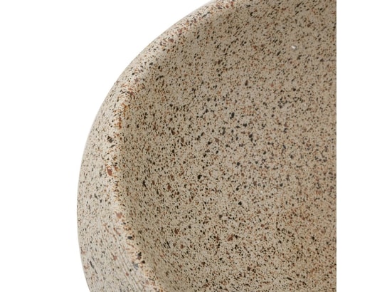 VIDAXL - Vasque à poser sable ovale 59x40x15 cm céramique