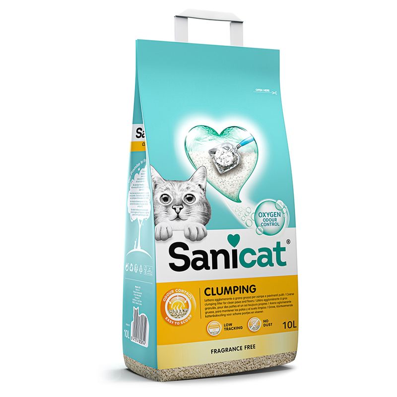 Litière agglomérante Sanicat sans parfum
