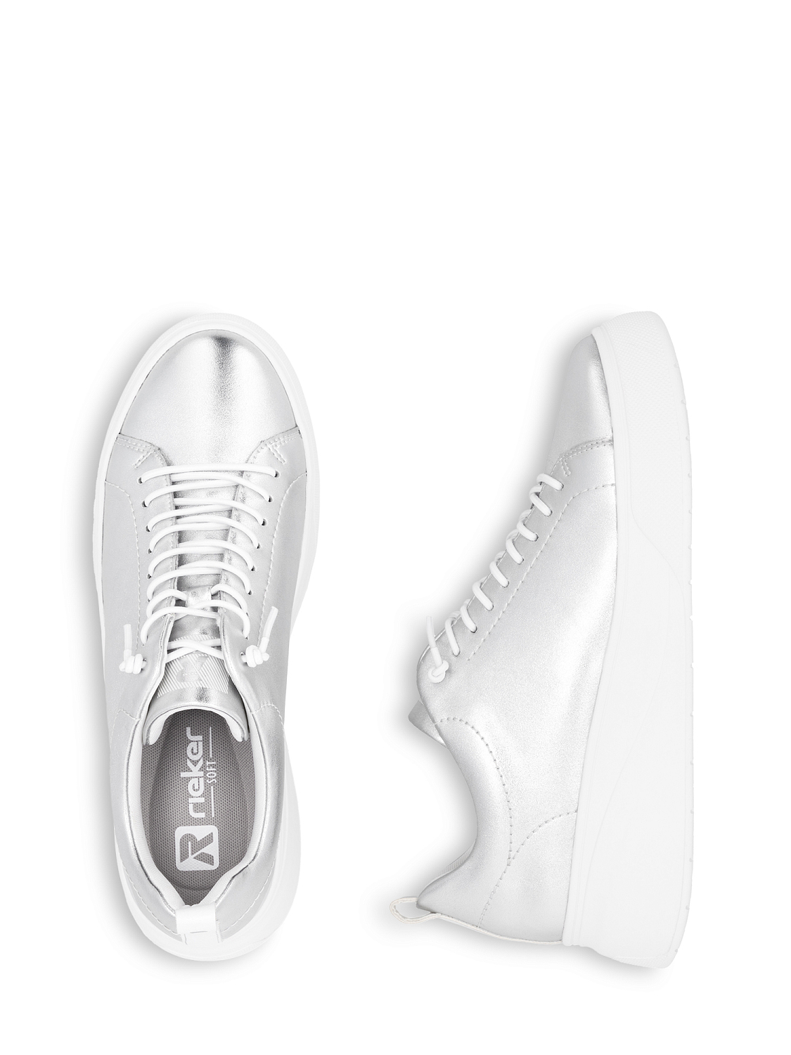 Rieker ShineWalk Silver Leather