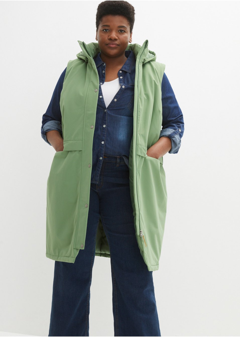 Veste sans manches, doublée