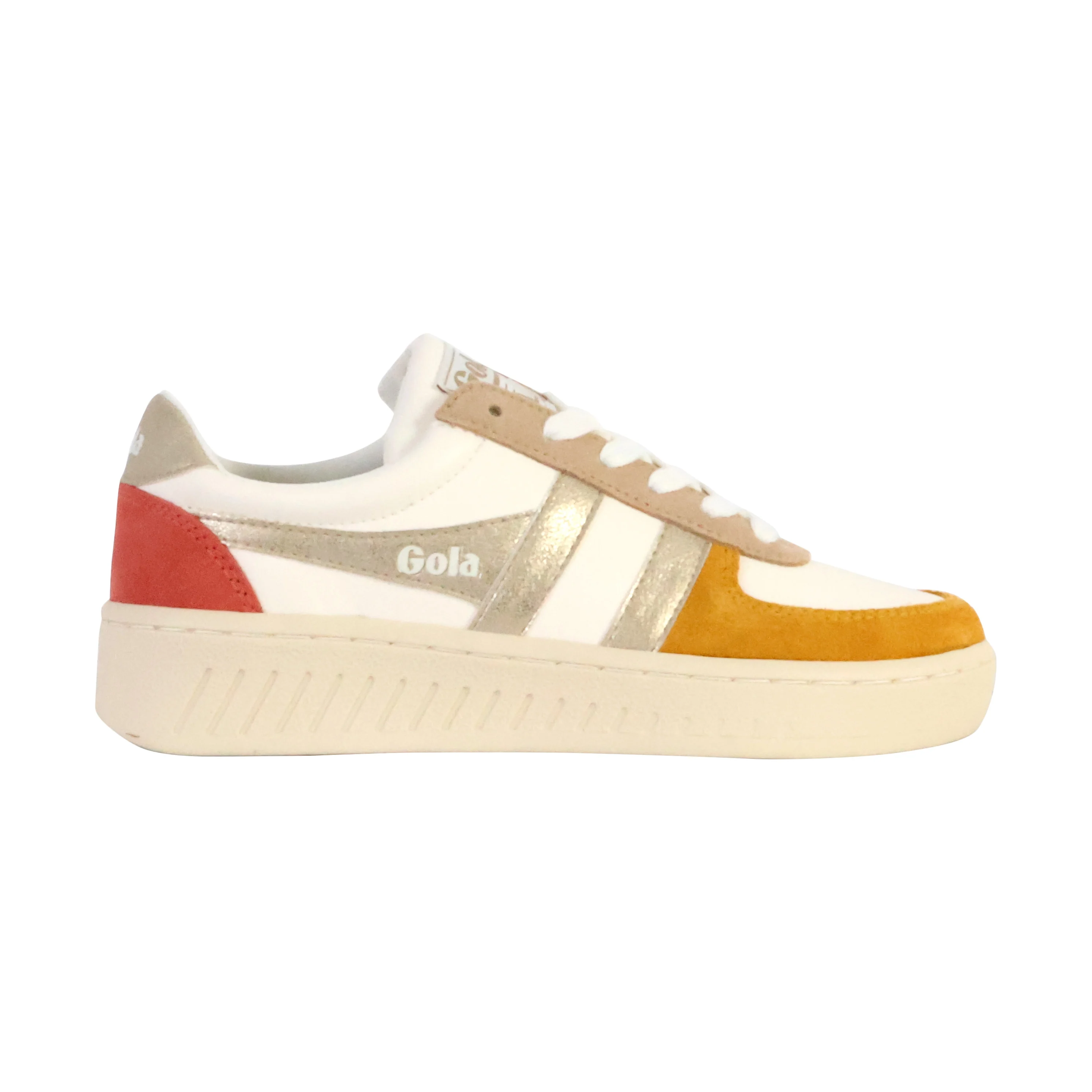 Basket cuirgrandslam quadrant | Blanc