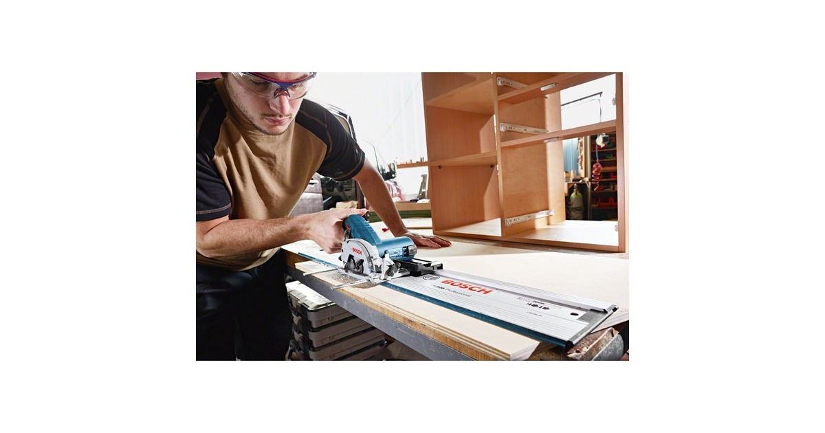 BoschGKS 12V-26 Professional Accucirkelzaag handcirkelzaag  (Blauw/zwart, L-BOXX, 2 Li-ion accu's (3,0 Ah) inbegrepen)