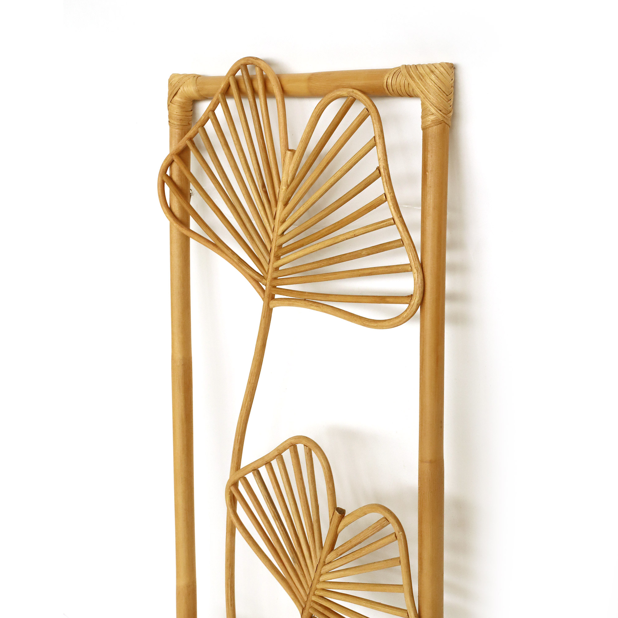 Rattan-Wanddeko 'Ditesse', natur, H 101 cm, B 41 cm, L 4 cm von fischer's lagerhaus
