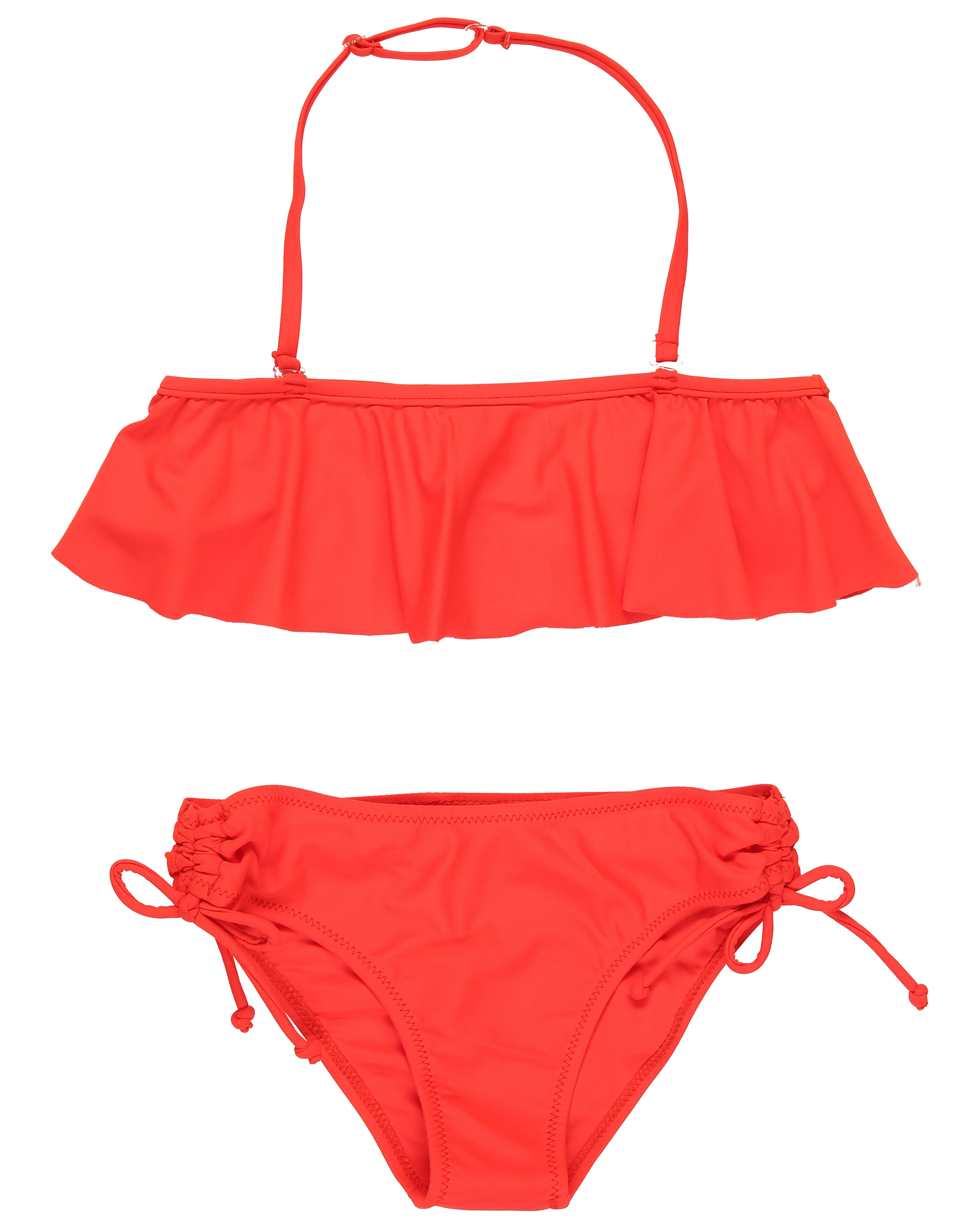 Bikini BEACH mit Rüschen in rot