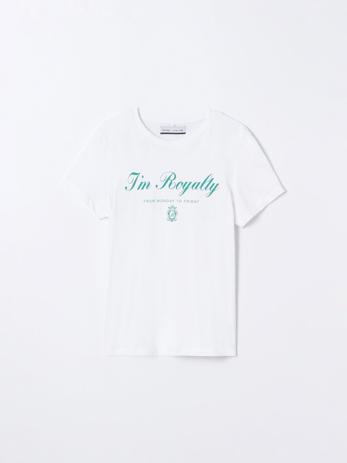 Pacote com 2 camisetas estampadas - Branca/verde