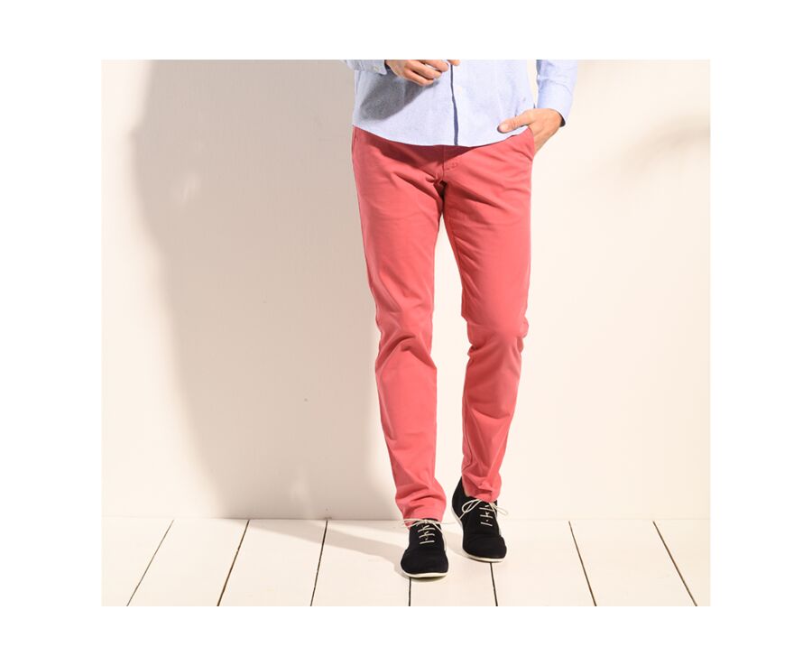 Pantalon chino homme Rose Framboise - KYRK
