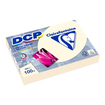 Clairefontaine Trophée - Papier couleur - A4 (210 x 297 mm) - 100 g/m² - Ramette de 500 feuilles - ivoire