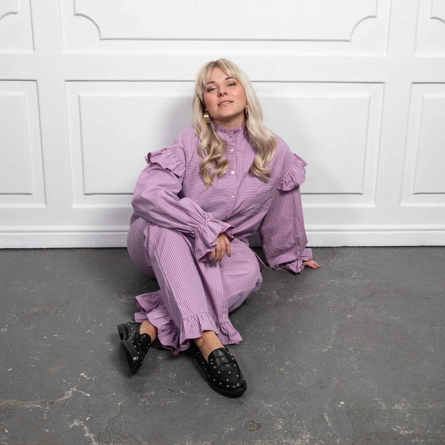 Stories From The Atelier By Copenhagen Shoes Ocean Vibes Pants 251 purple