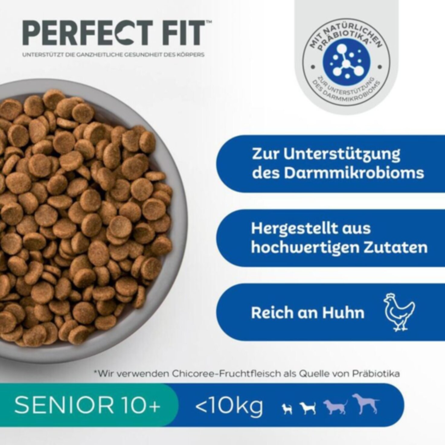 Perfect Fit Trocken-Hundefutter +10 Senior Huhn